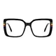 Square Black/Gold Eyeglasses